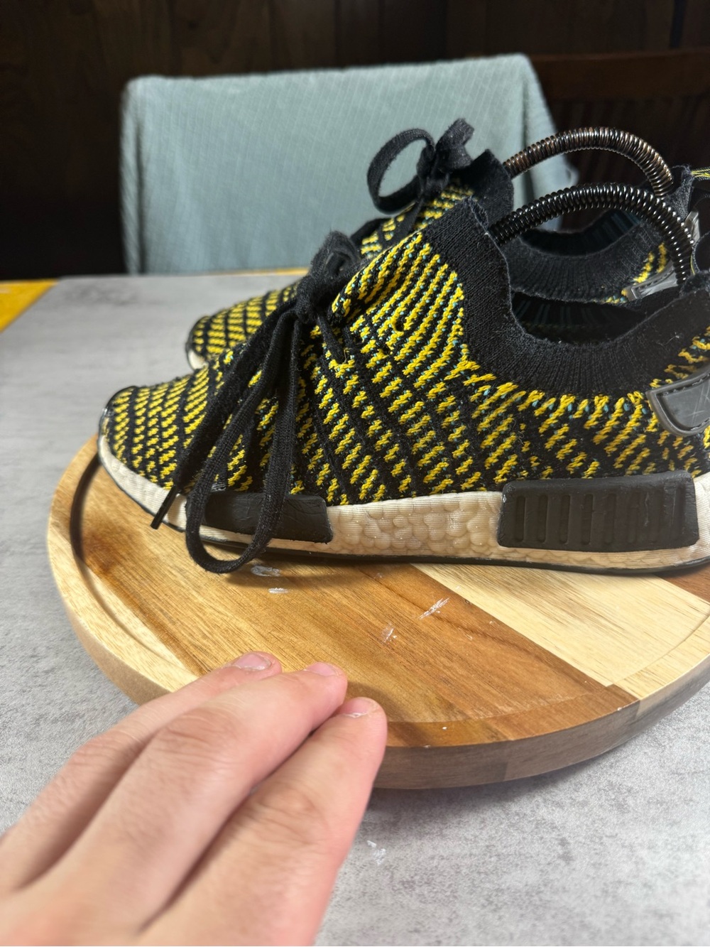 Adidas Nmd R1 sTLT black yellow men’s 6.5/women8